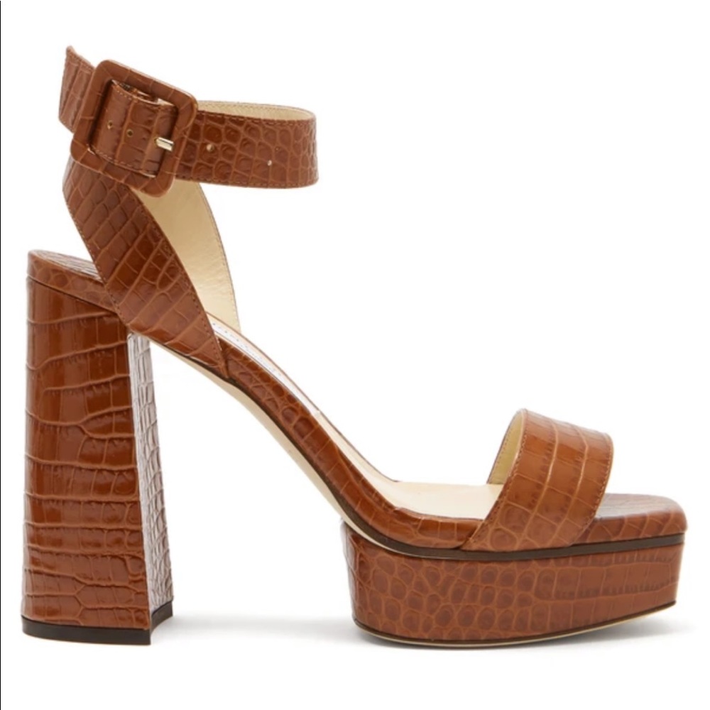 Jimmy Choo Block Sandal Heels (style JAX 115)